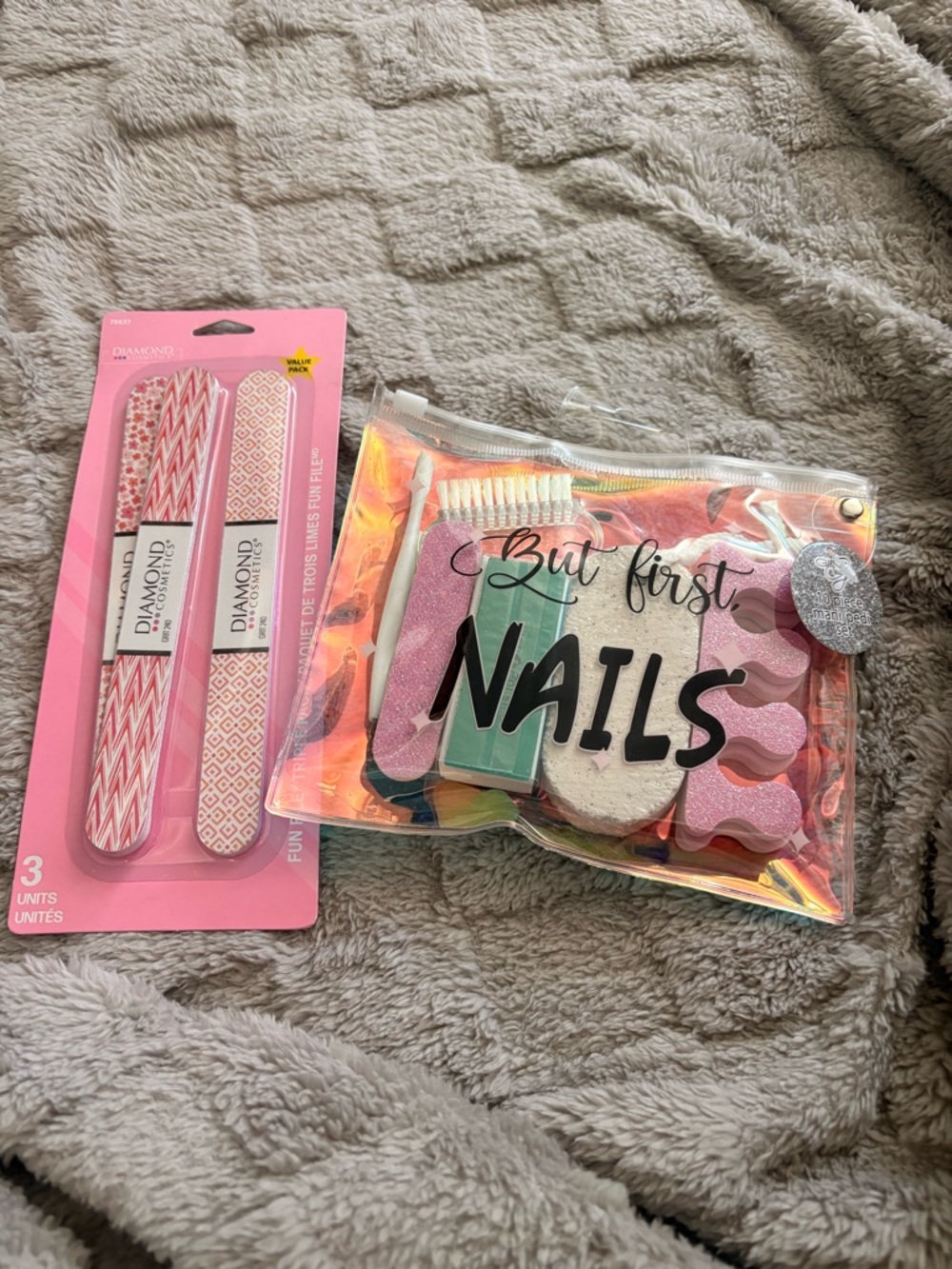 Diamond Supply Co. Holographic 'But First Nails' Manicure Kit with Pink Accents